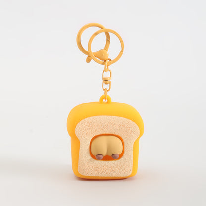 Bakery Series Keychain: Squeeze the Bread &amp; the Capybara Pops!: Assorted 4 Variants