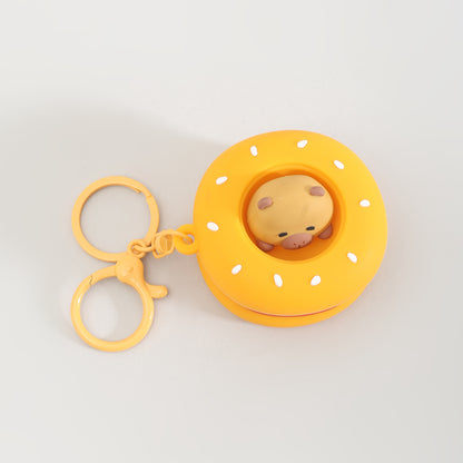 Bakery Series Keychain: Squeeze the Bread &amp; the Capybara Pops!: Assorted 4 Variants