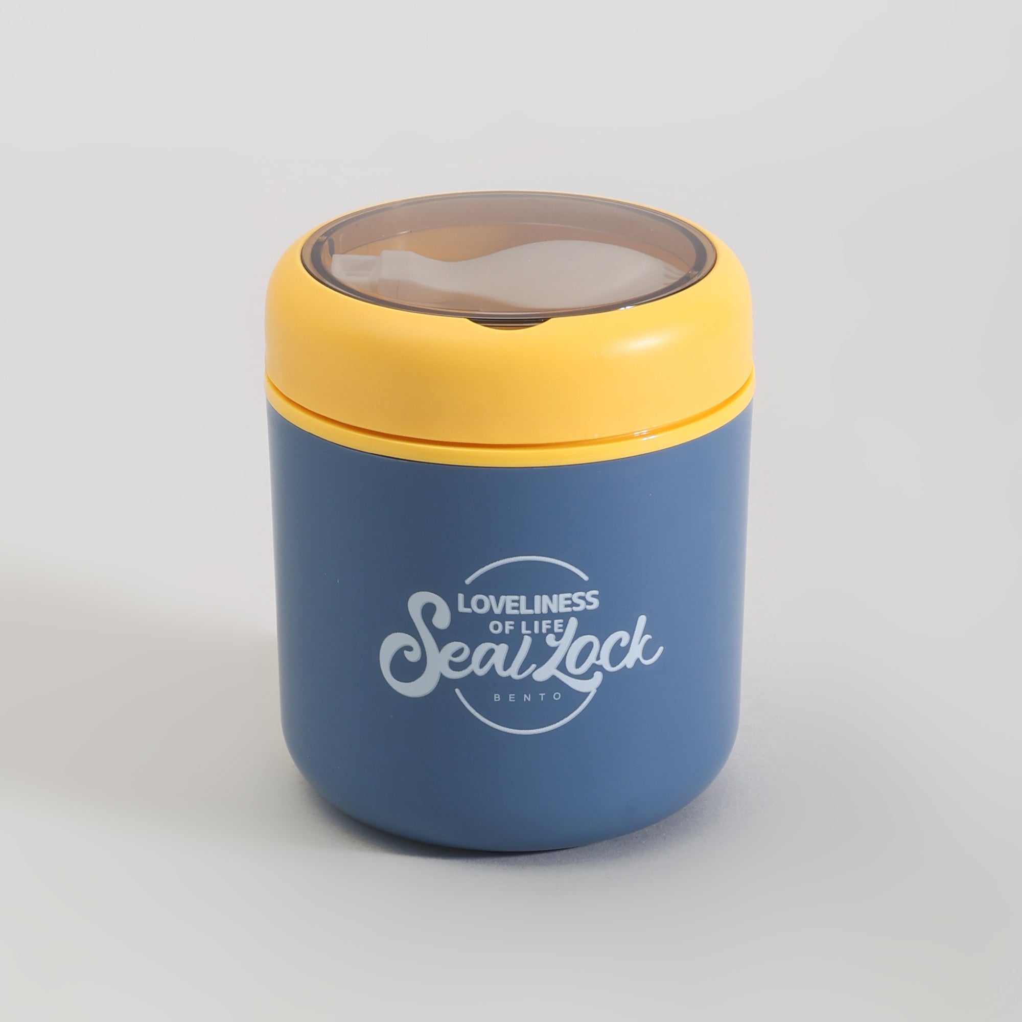 Insulated Large Lunch Box with Cutlery &amp; Transparent Lid- Assorted Colours!