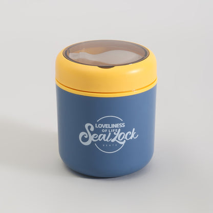 Insulated Large Lunch Box with Cutlery &amp; Transparent Lid- Assorted Colours!