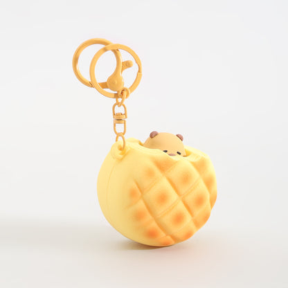 Bakery Series Keychain: Squeeze the Bread &amp; the Capybara Pops!: Assorted 4 Variants