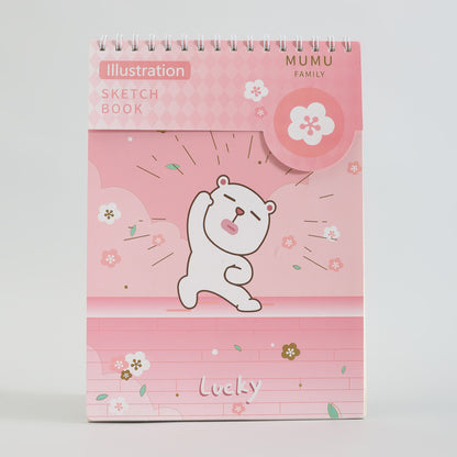Mumuso Pink Mumu Character Drawing Book: A4