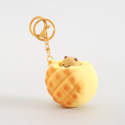 Bakery Series Keychain: Squeeze the Bread &amp; the Capybara Pops!: Assorted 4 Variants