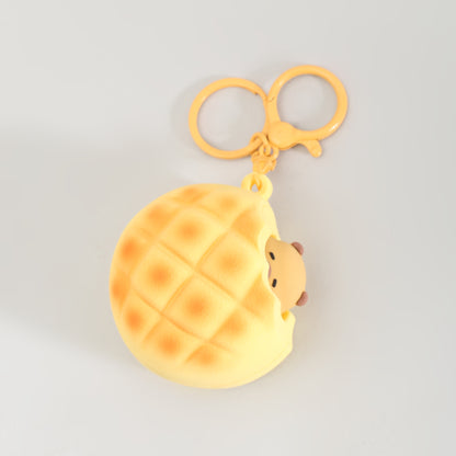 Bakery Series Keychain: Squeeze the Bread &amp; the Capybara Pops!: Assorted 4 Variants
