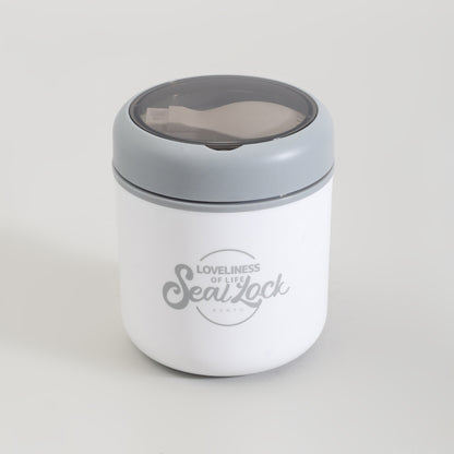 Insulated Large Lunch Box with Cutlery &amp; Transparent Lid- Assorted Colours!
