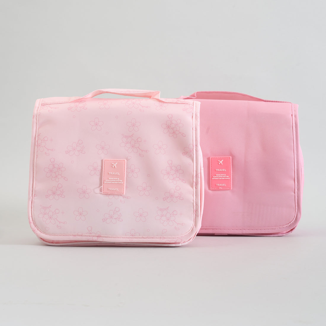 Mumuso Cherry Blossom- Toiletry Bag With Hanging Hook