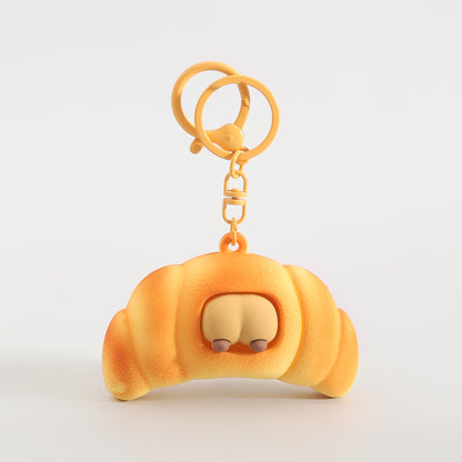 Bakery Series Keychain: Squeeze the Bread &amp; the Capybara Pops!: Assorted 4 Variants