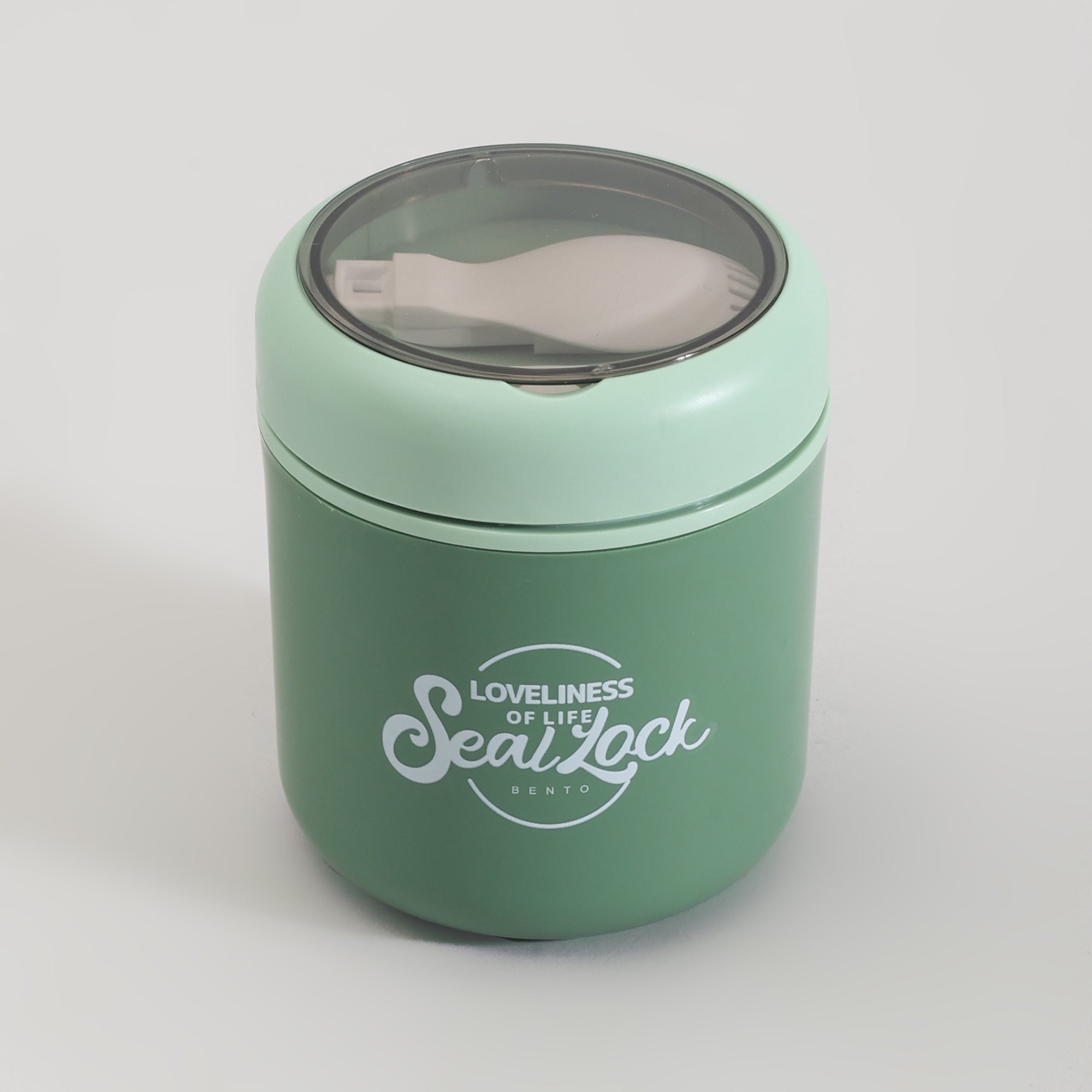 Insulated Large Lunch Box with Cutlery &amp; Transparent Lid- Assorted Colours!