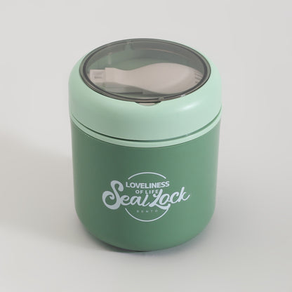 Insulated Large Lunch Box with Cutlery &amp; Transparent Lid- Assorted Colours!