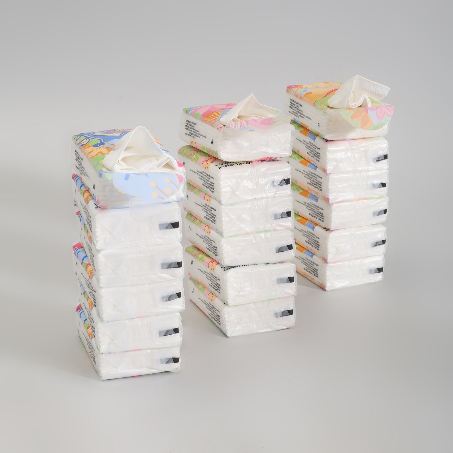 Mumuso Printable Pocket Tissues- 18 Pack Set- Perfect for On-the- Go!