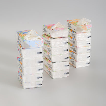 Mumuso Printable Pocket Tissues- 18 Pack Set- Perfect for On-the- Go!