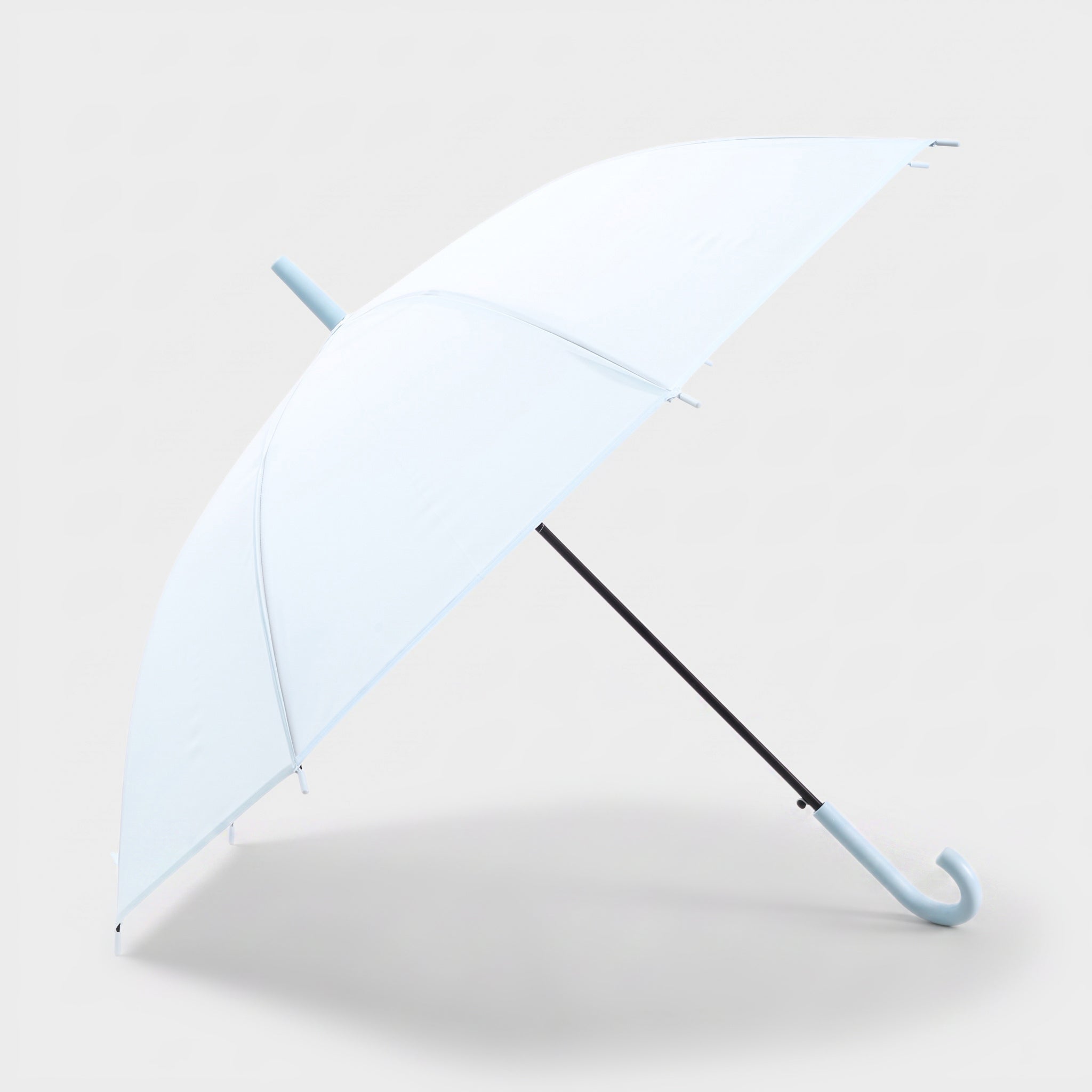 Fresh Pastel Blue Umbrella with J Handle