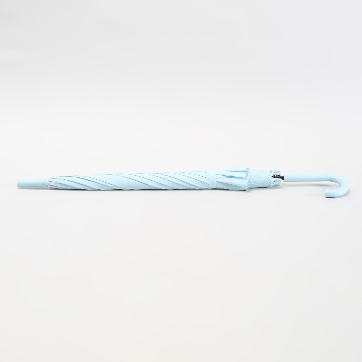 Fresh Pastel Blue Umbrella with J Handle