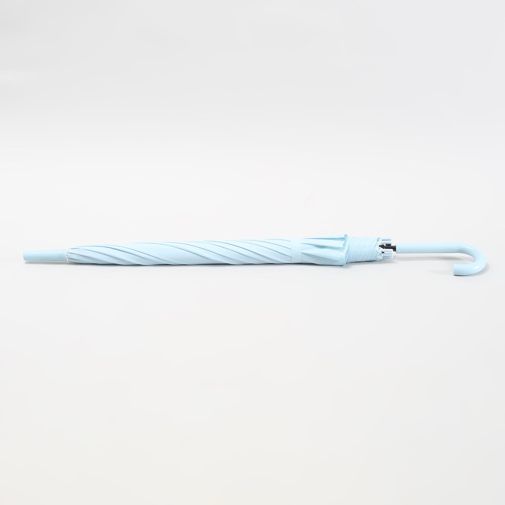 Fresh Pastel Blue Umbrella with J Handle