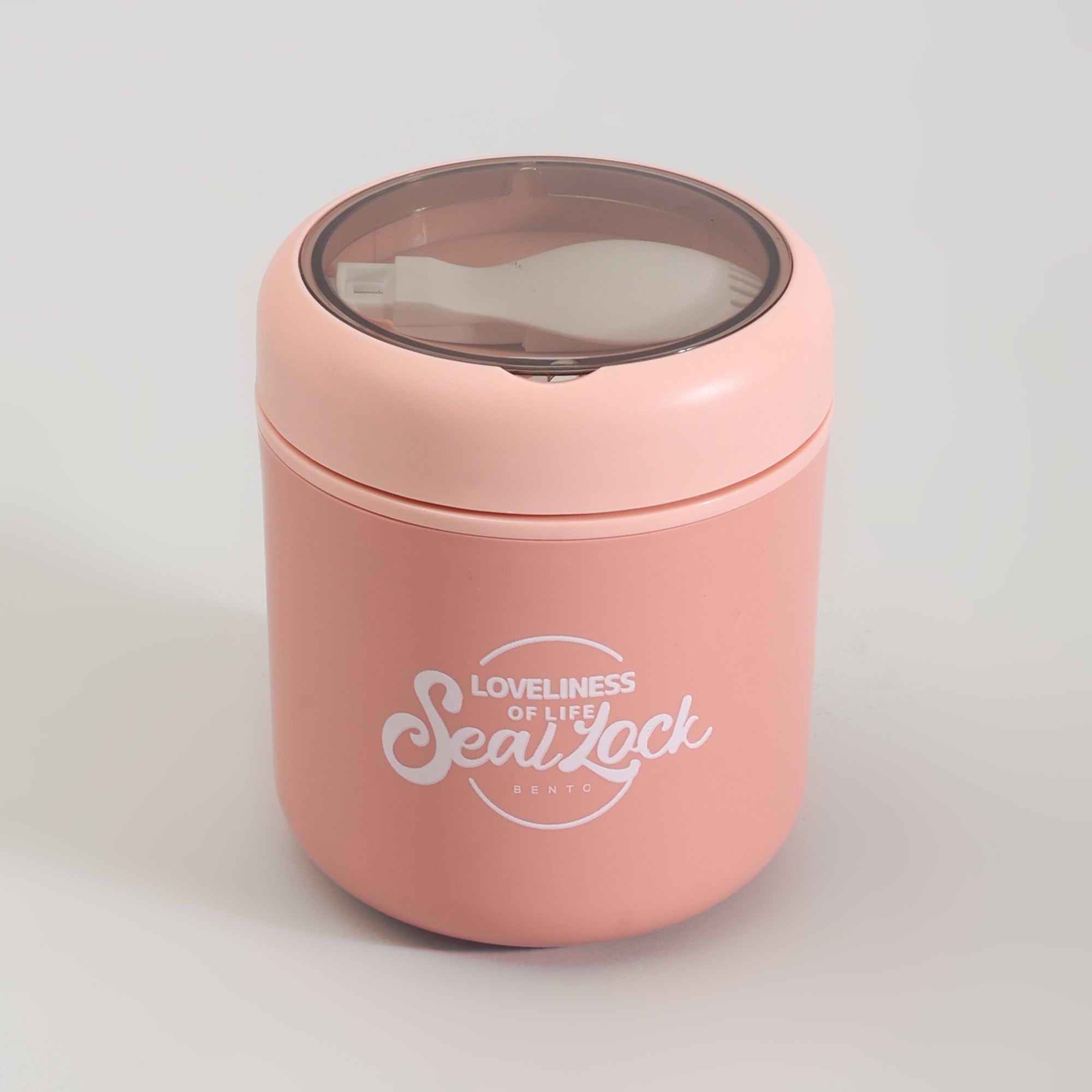 Insulated Large Lunch Box with Cutlery &amp; Transparent Lid- Assorted Colours!