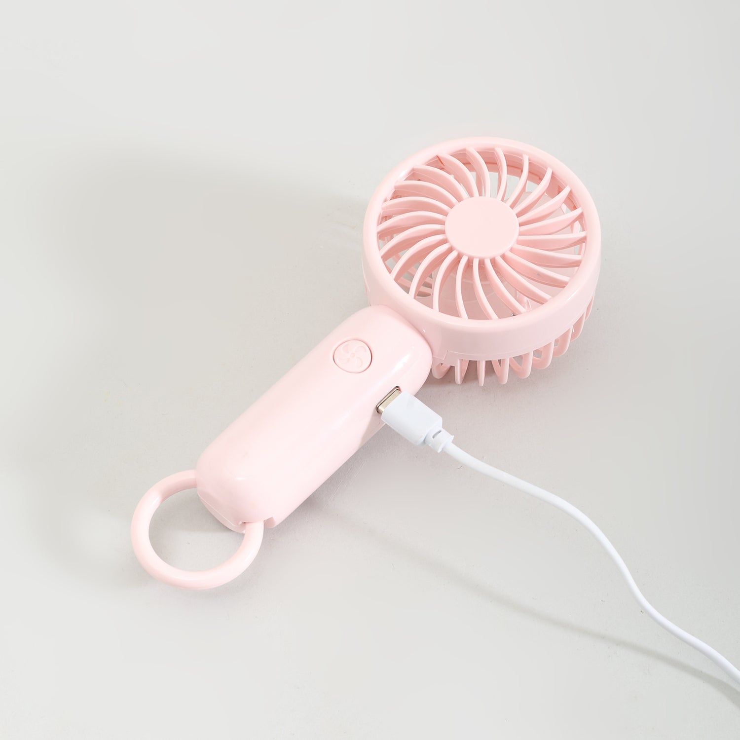Mumuso Super Cute  Minimalist Pink Handheld USB Fan