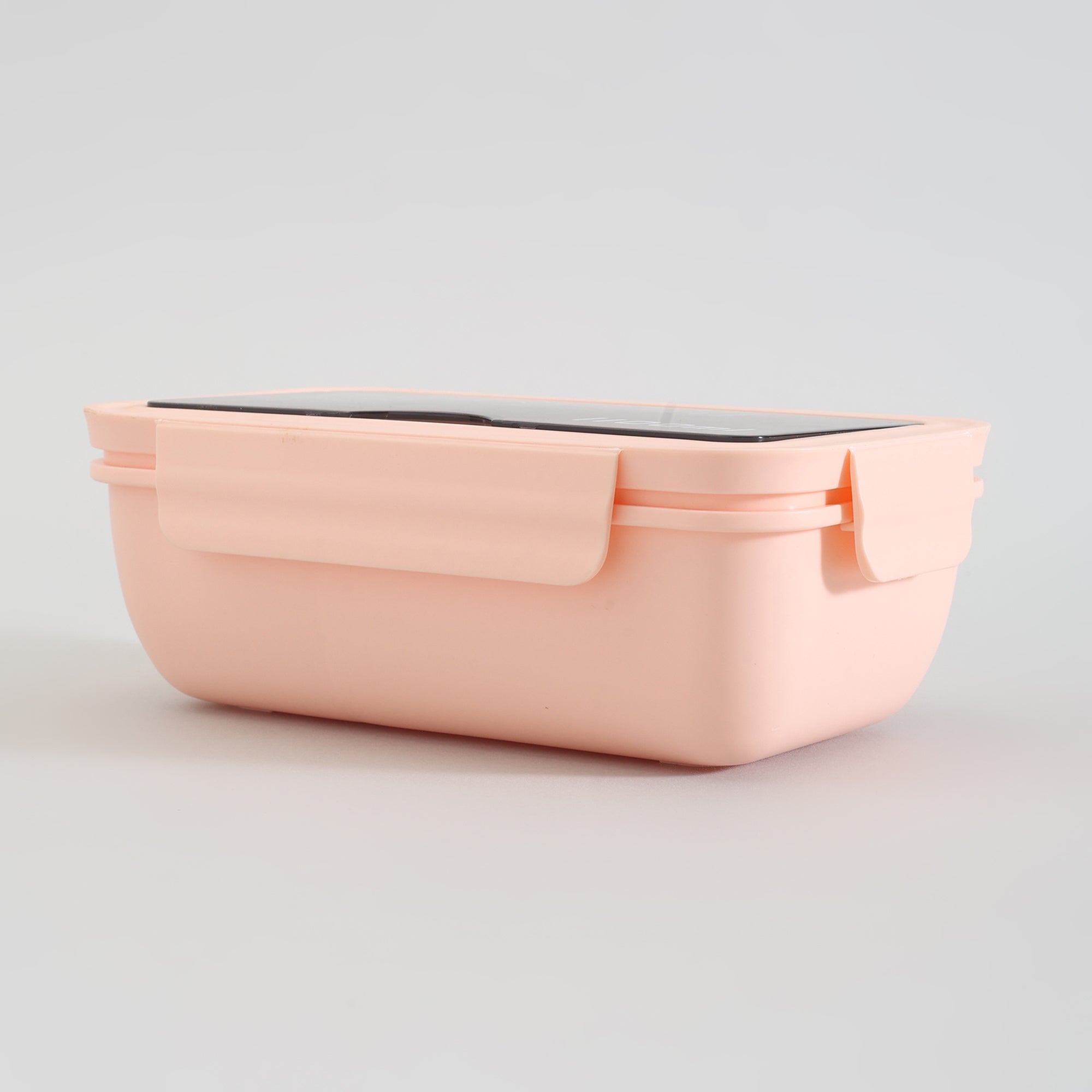 Pink Lunch Box with Fork &amp; Spoon