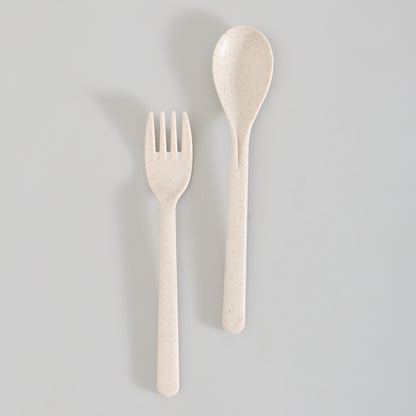 Pink Lunch Box with Fork &amp; Spoon