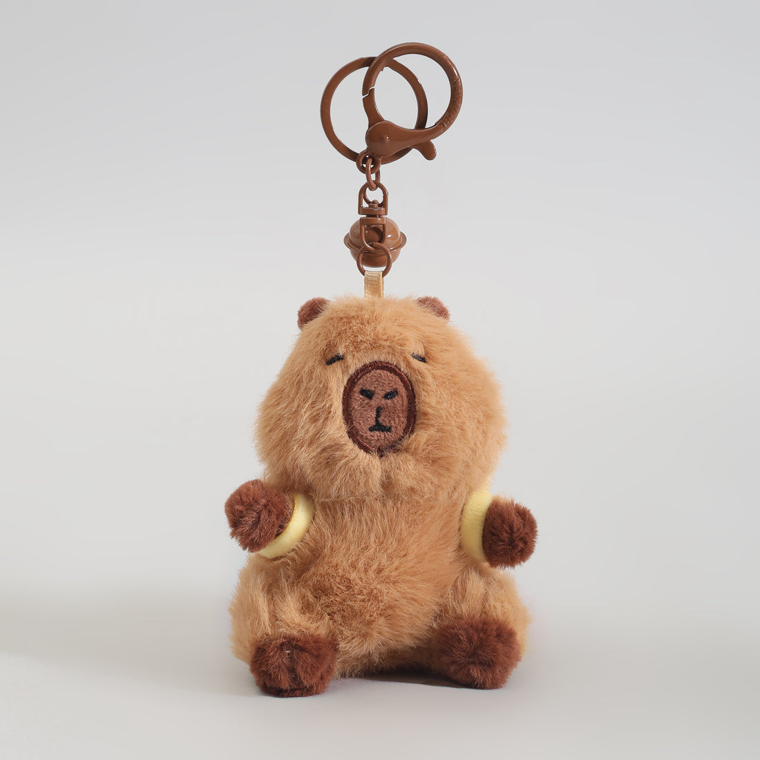 Mumuso Capybara With Tennis Racket Backpack Keychain