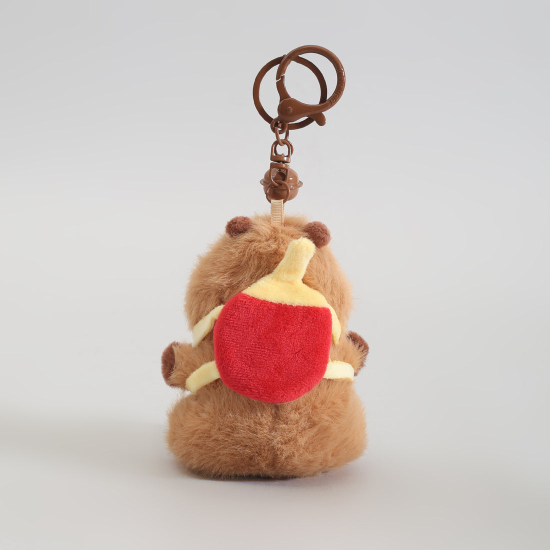 Mumuso Capybara With Tennis Racket Backpack Keychain