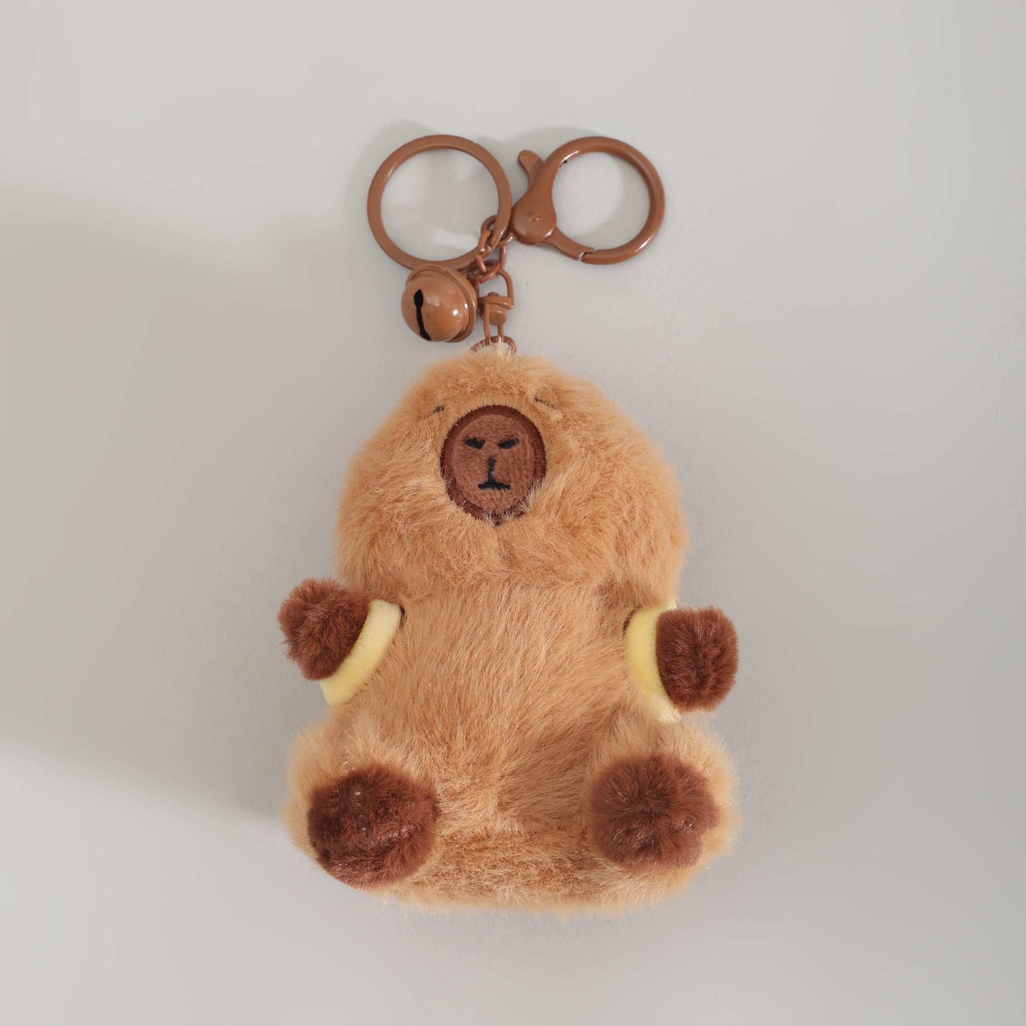 Mumuso Capybara With Tennis Racket Backpack Keychain