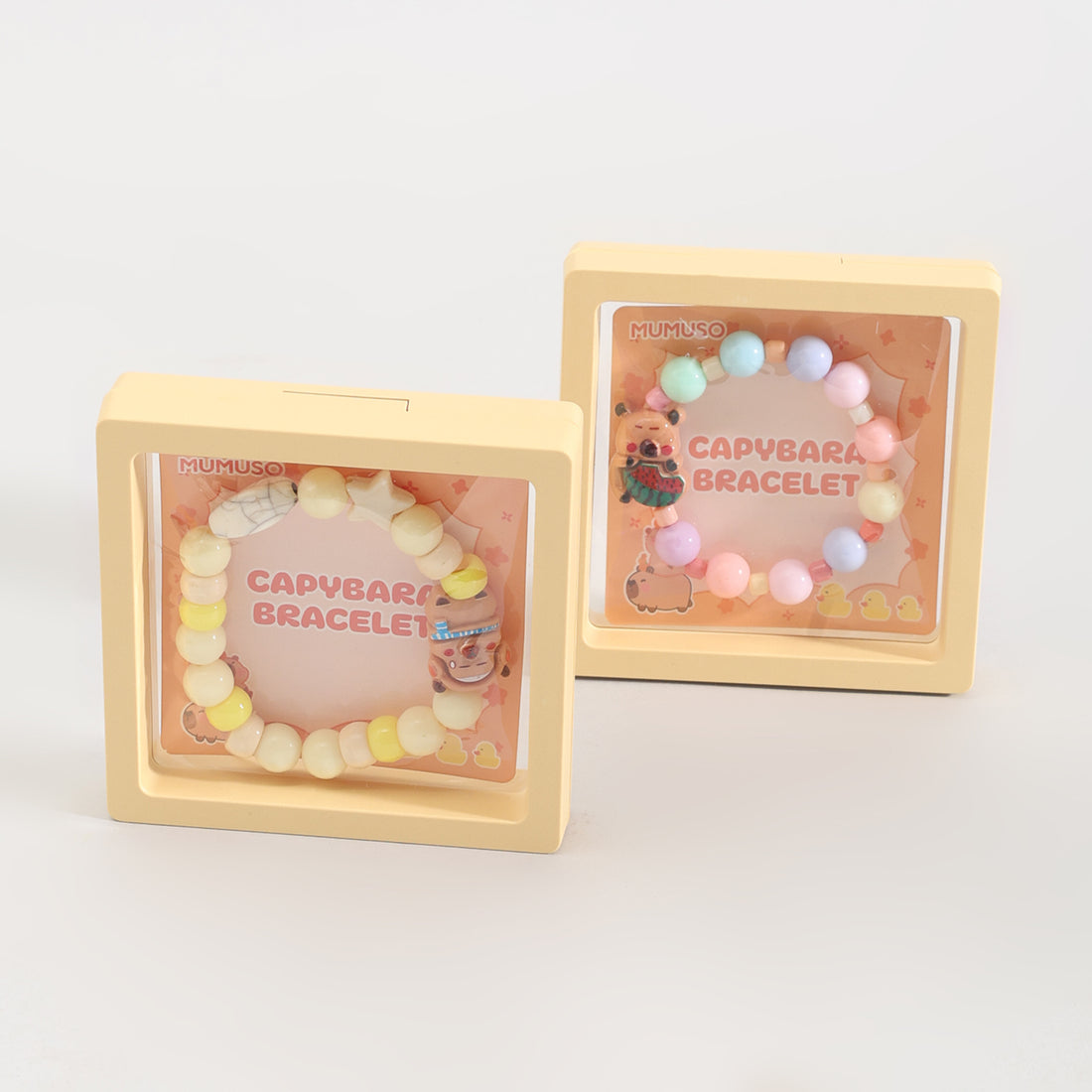 Cute Capybara Beaded Bracelet- Yellow/ Multicolour- Assorted