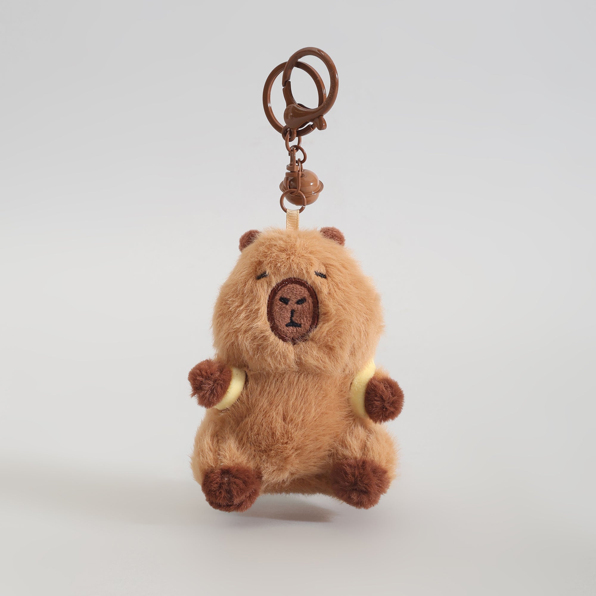 Mumuso Capybara With Tennis Racket Backpack Keychain