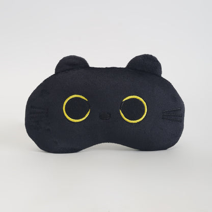 Mumuso Black Cat  Light- Blocking Sleeping Eye Mask