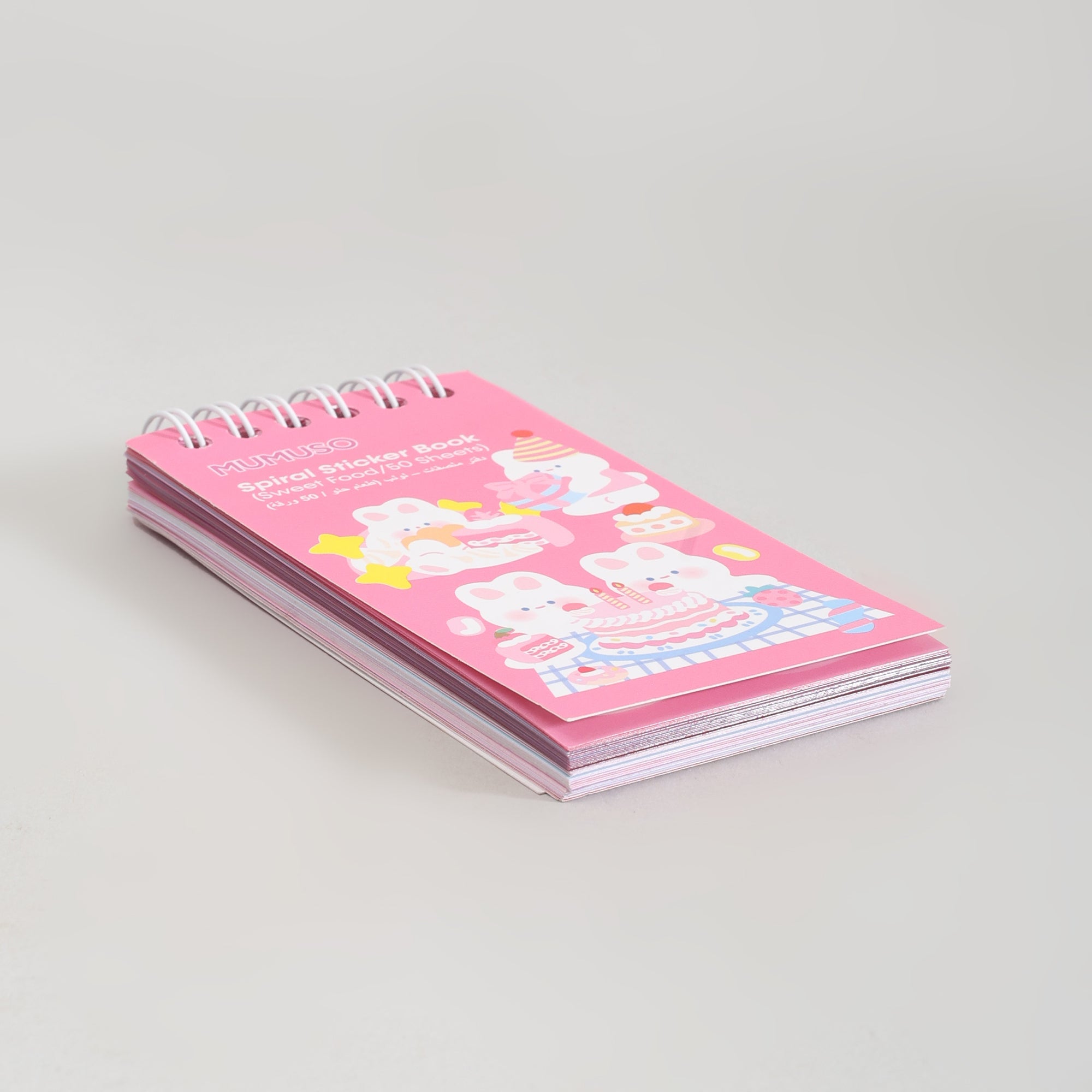 Mumuso Spiral Sticker Book - Dessert Designs/50 Sheets