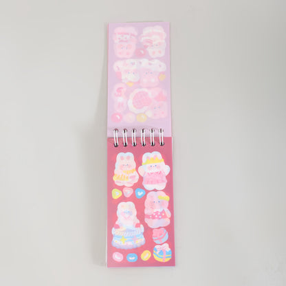Mumuso Spiral Sticker Book - Dessert Designs/50 Sheets