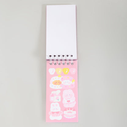 Mumuso Spiral Sticker Book - Dessert Designs/50 Sheets