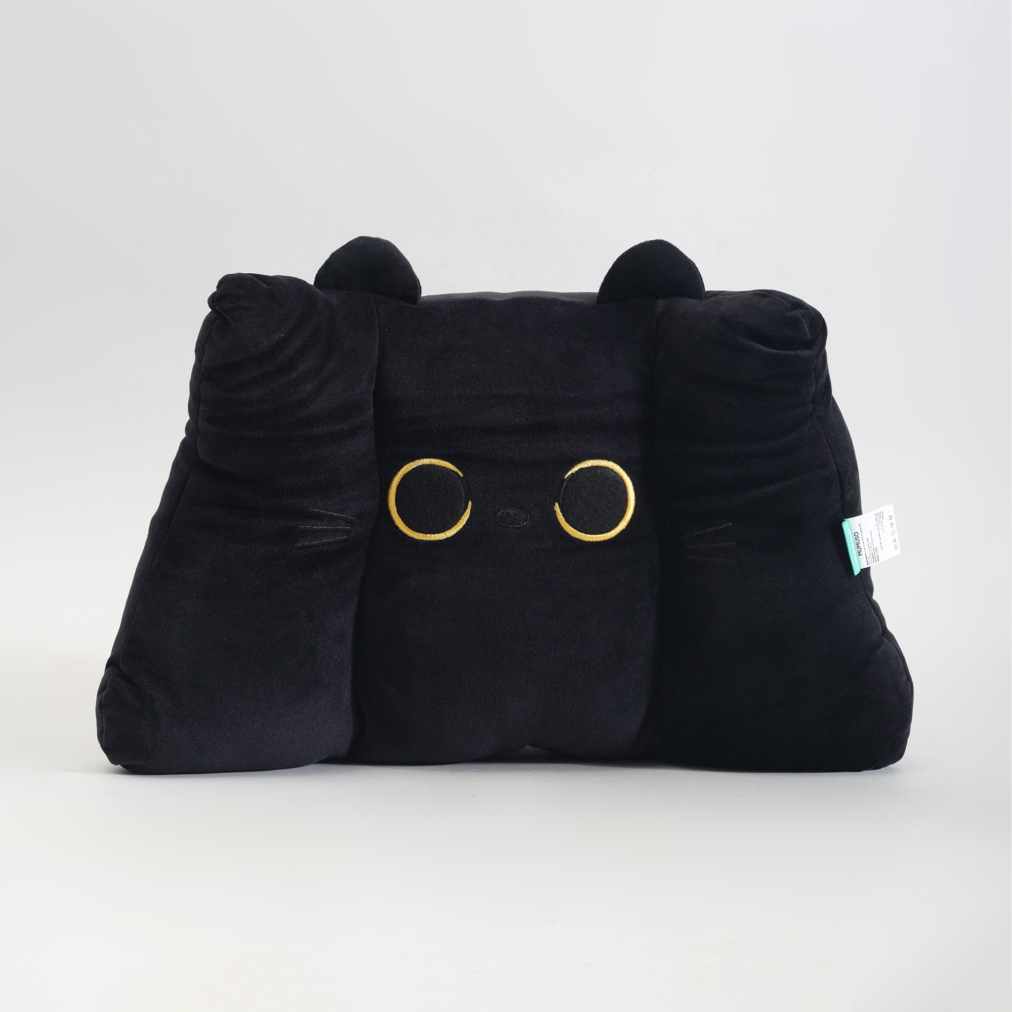 MUMUSO Black Cat Plush Backrest Pillow- Premium Quality