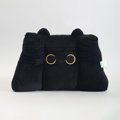 MUMUSO Black Cat Plush Backrest Pillow- Premium Quality