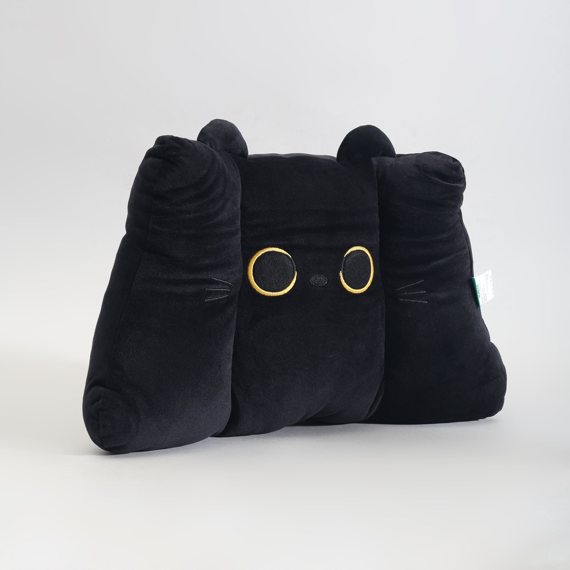 MUMUSO Black Cat Plush Backrest Pillow- Premium Quality