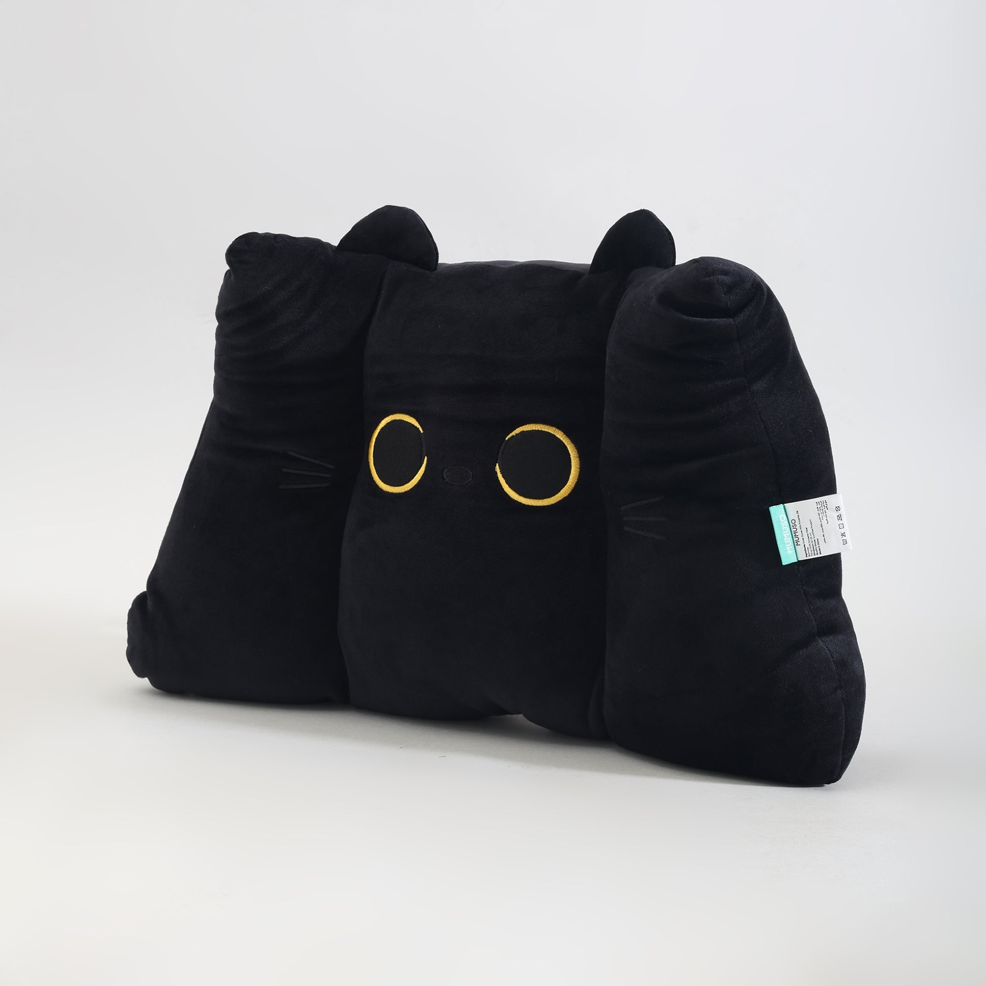 MUMUSO Black Cat Plush Backrest Pillow- Premium Quality