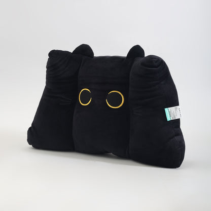 MUMUSO Black Cat Plush Backrest Pillow- Premium Quality