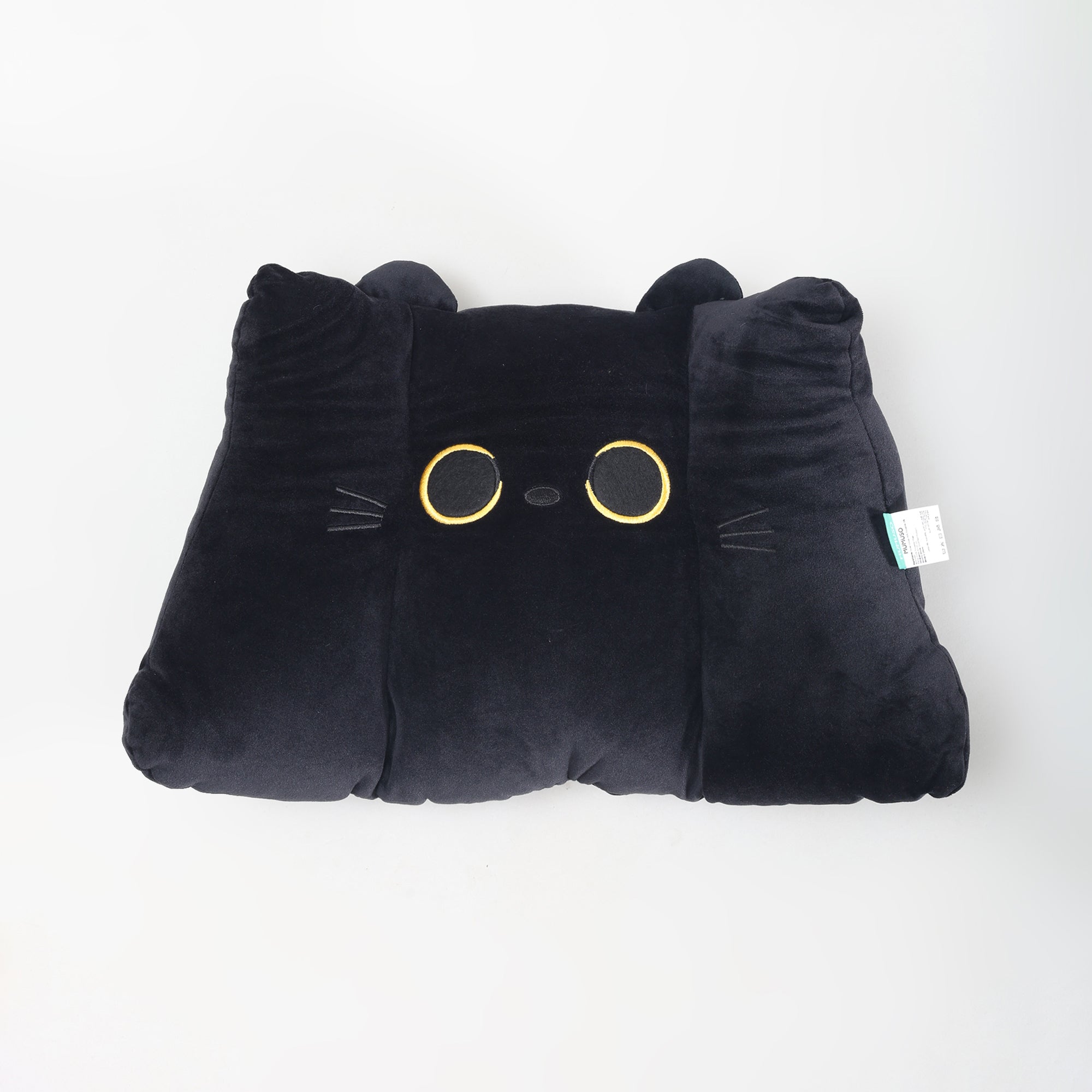 MUMUSO Black Cat Plush Backrest Pillow- Premium Quality