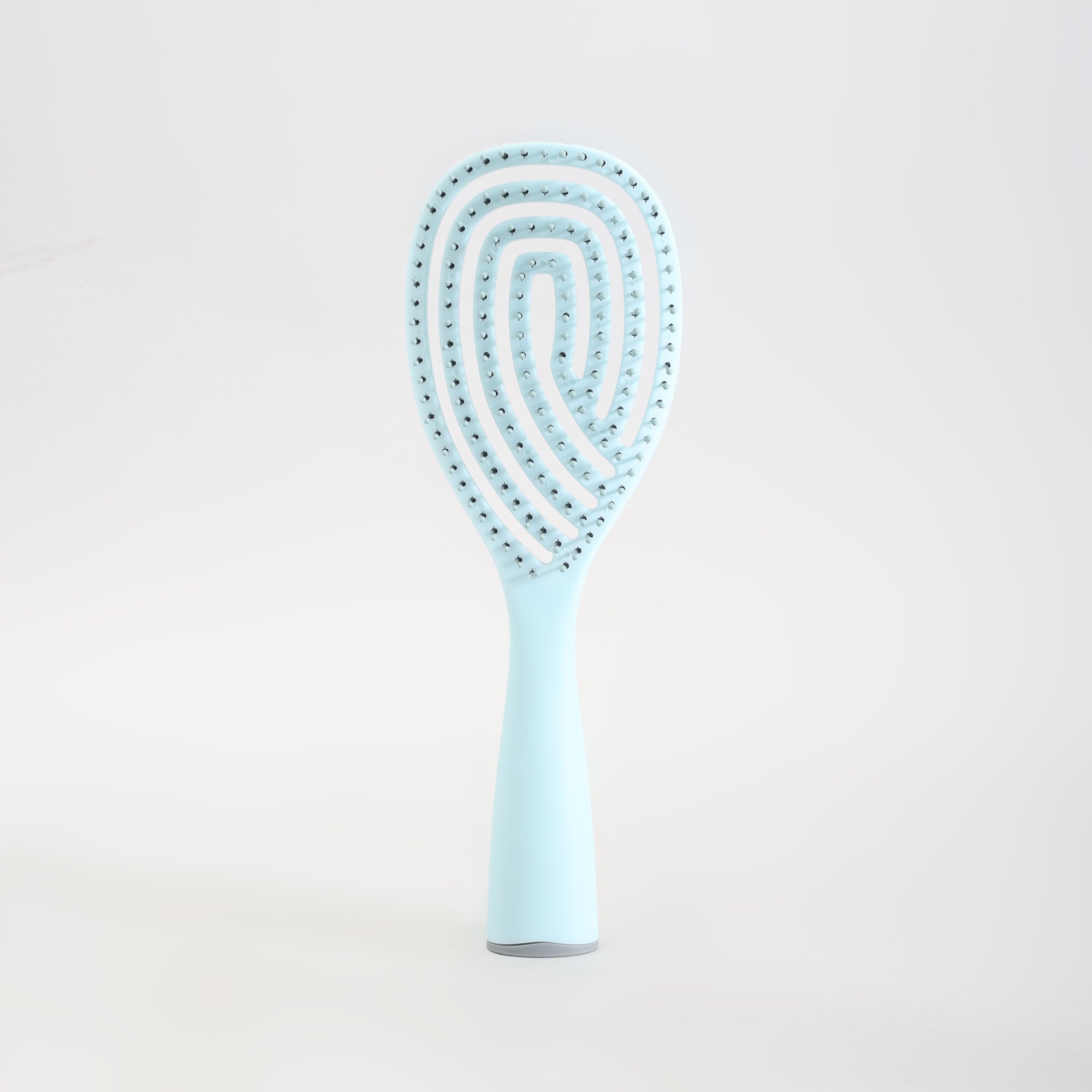 Mumuso Hollowed-Out Detangling Hair Brush-  Blue