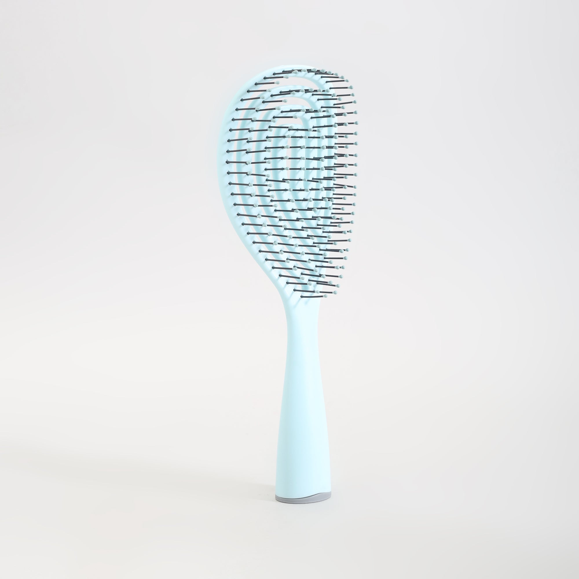 Mumuso Hollowed-Out Detangling Hair Brush-  Blue