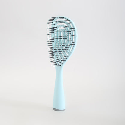Mumuso Hollowed-Out Detangling Hair Brush-  Blue