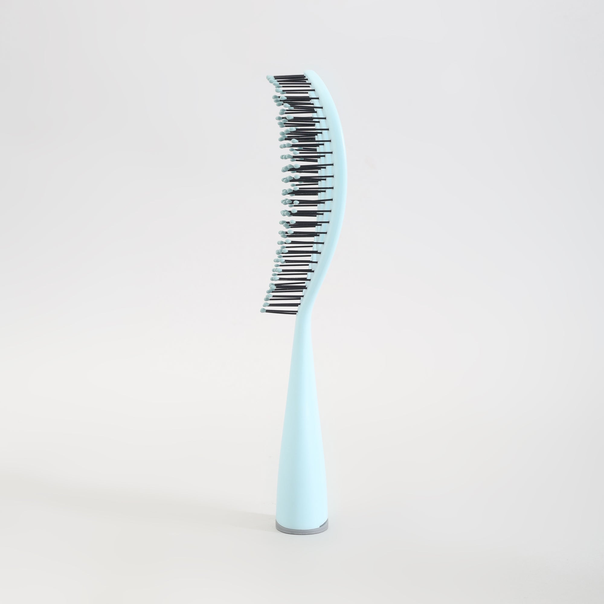 Mumuso Hollowed-Out Detangling Hair Brush-  Blue