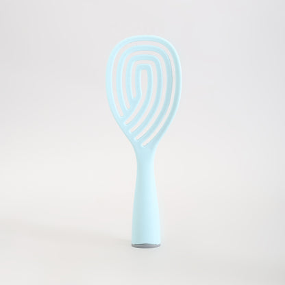 Mumuso Hollowed-Out Detangling Hair Brush-  Blue