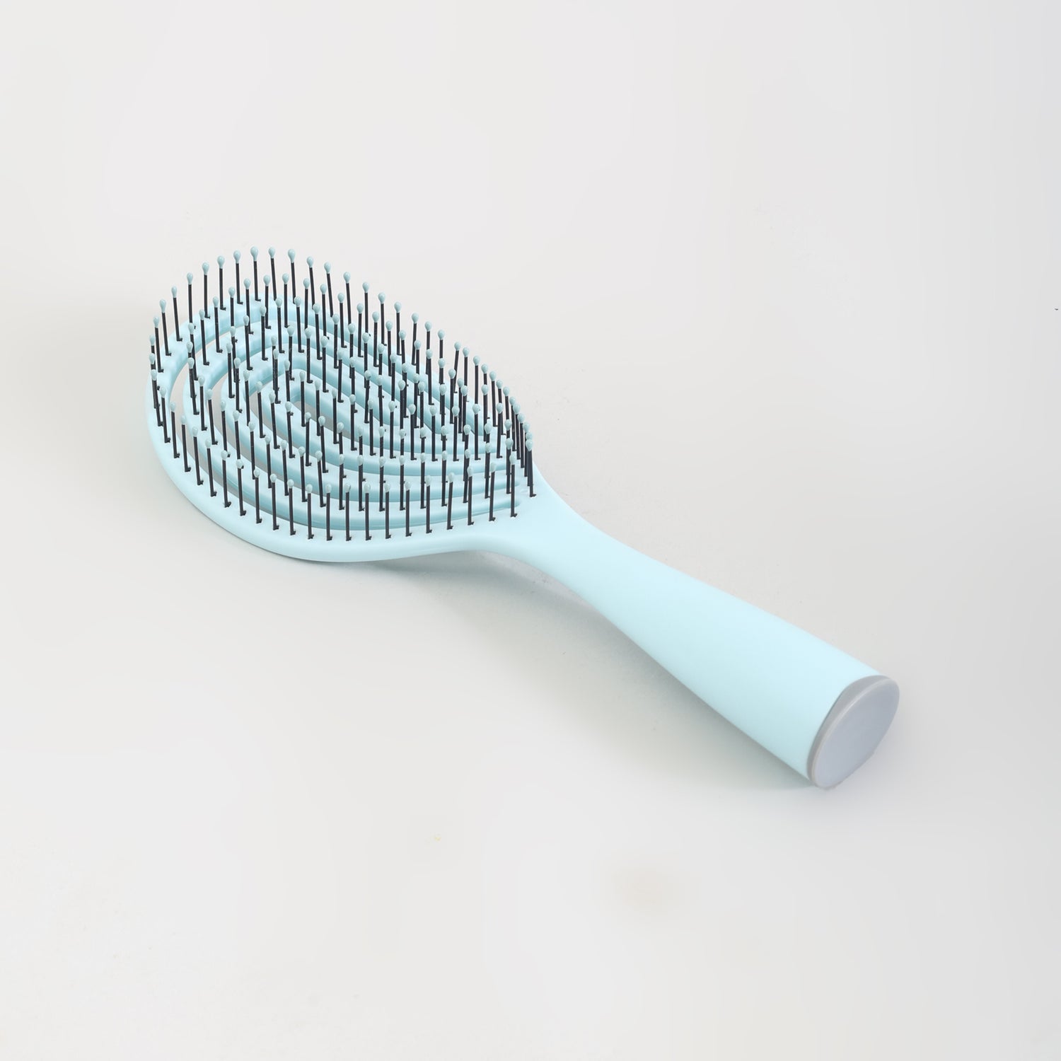Mumuso Hollowed-Out Detangling Hair Brush-  Blue