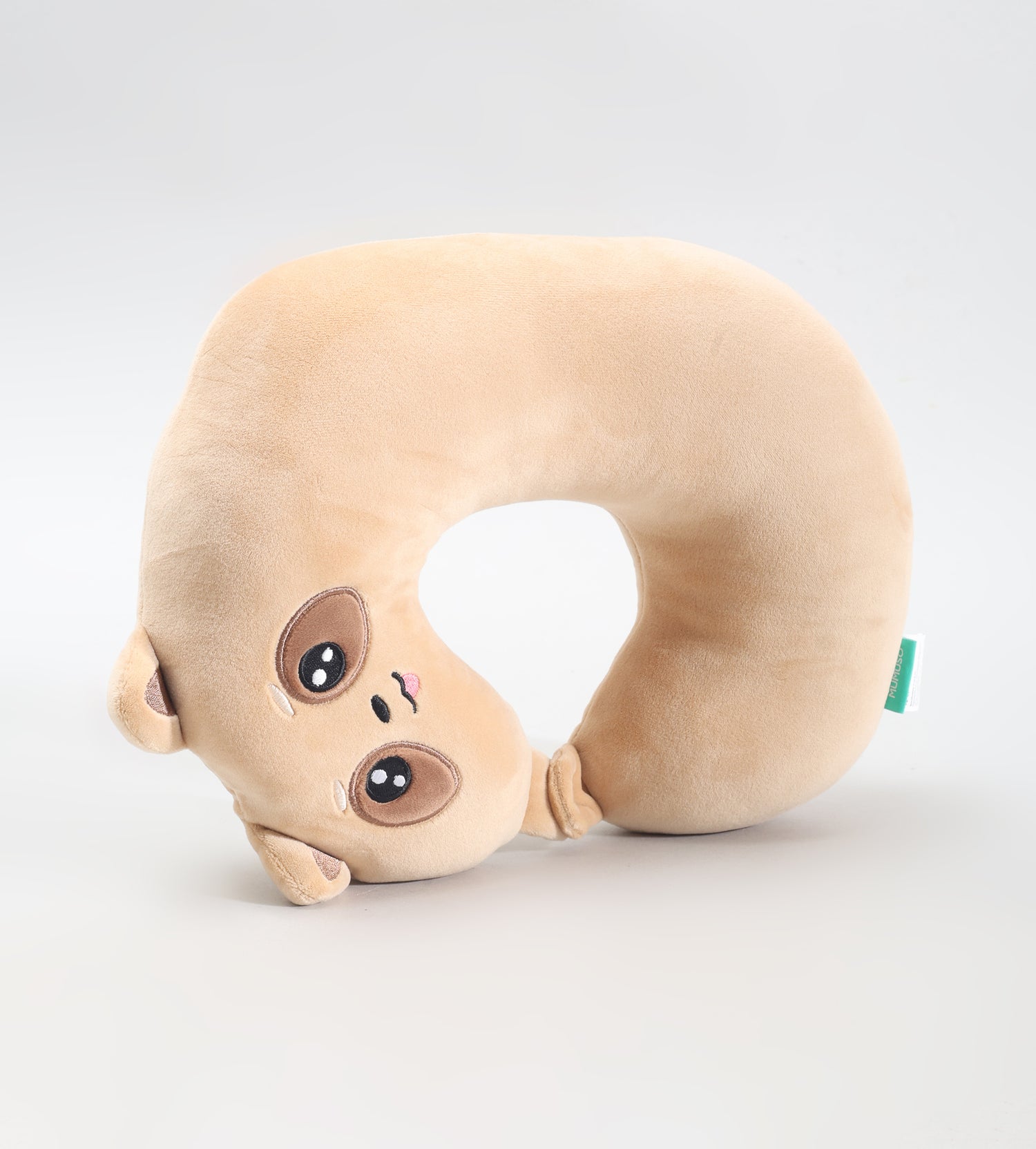 Super Comfortable Kawaii Racoon U-Shaped Neck Pillow- Brown
