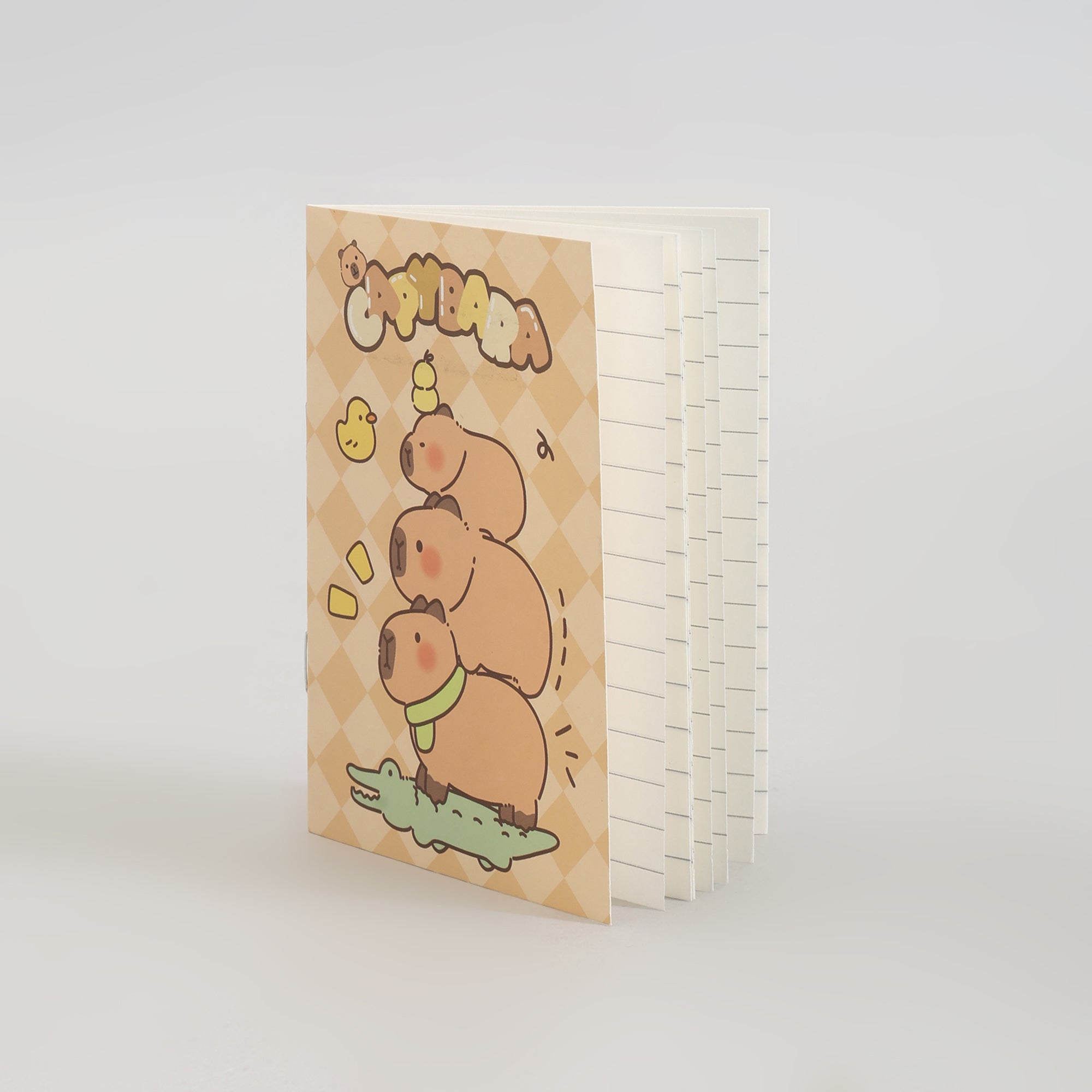 Cute Capybara Single- Lined Notebook