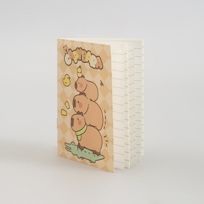 Cute Capybara Single- Lined Notebook