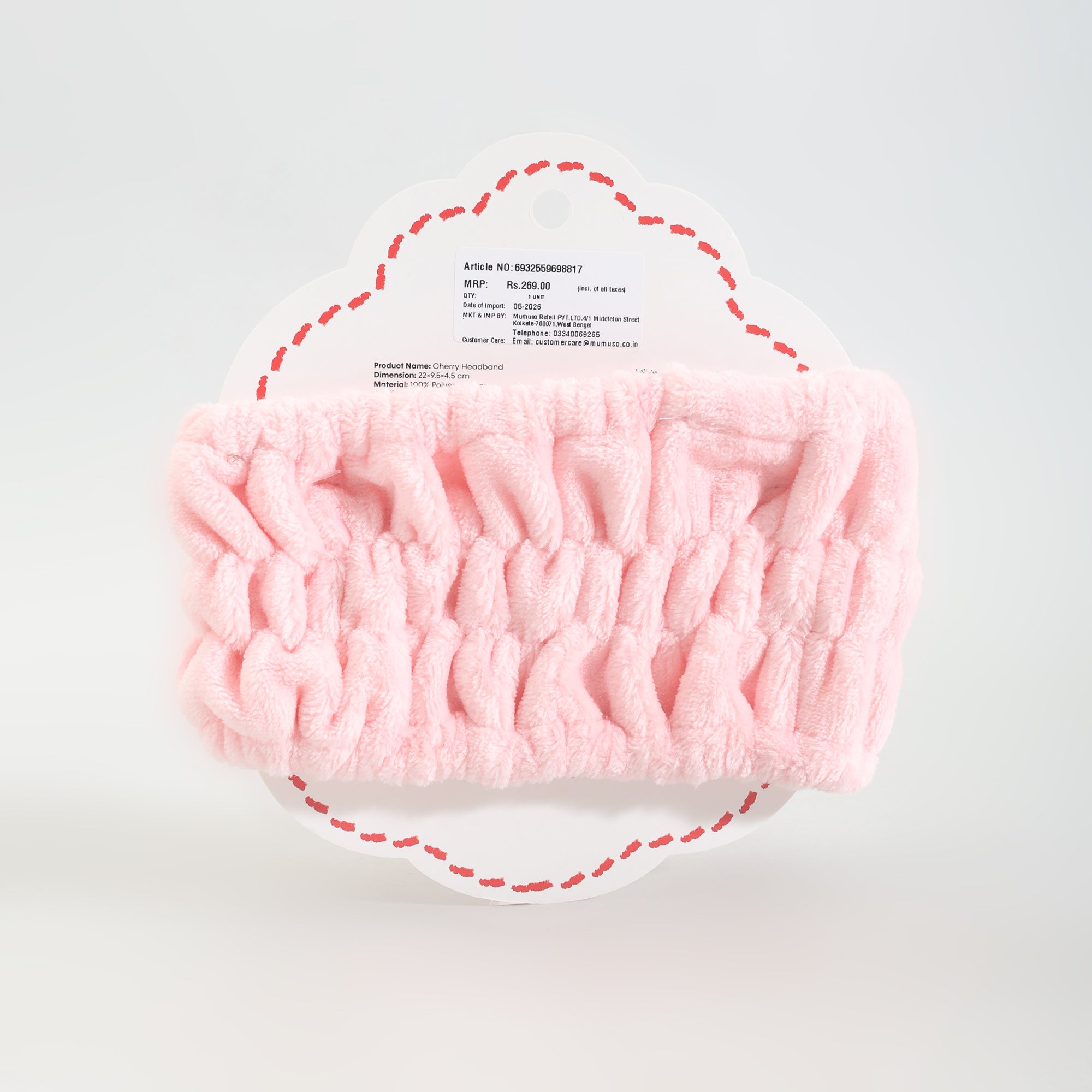 Mumuso Super Cherry Headband- Pink