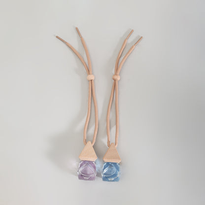 Hanging Car Air Freshener : Purple/ Blue