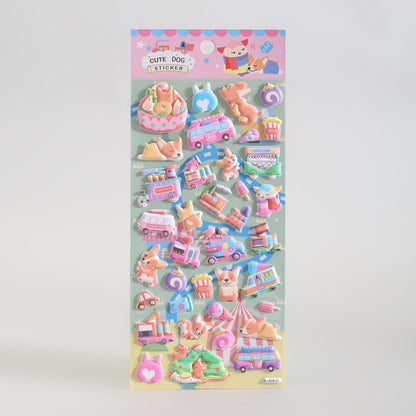 Mumuso Cute Puffy Stickers for Dog Lovers!