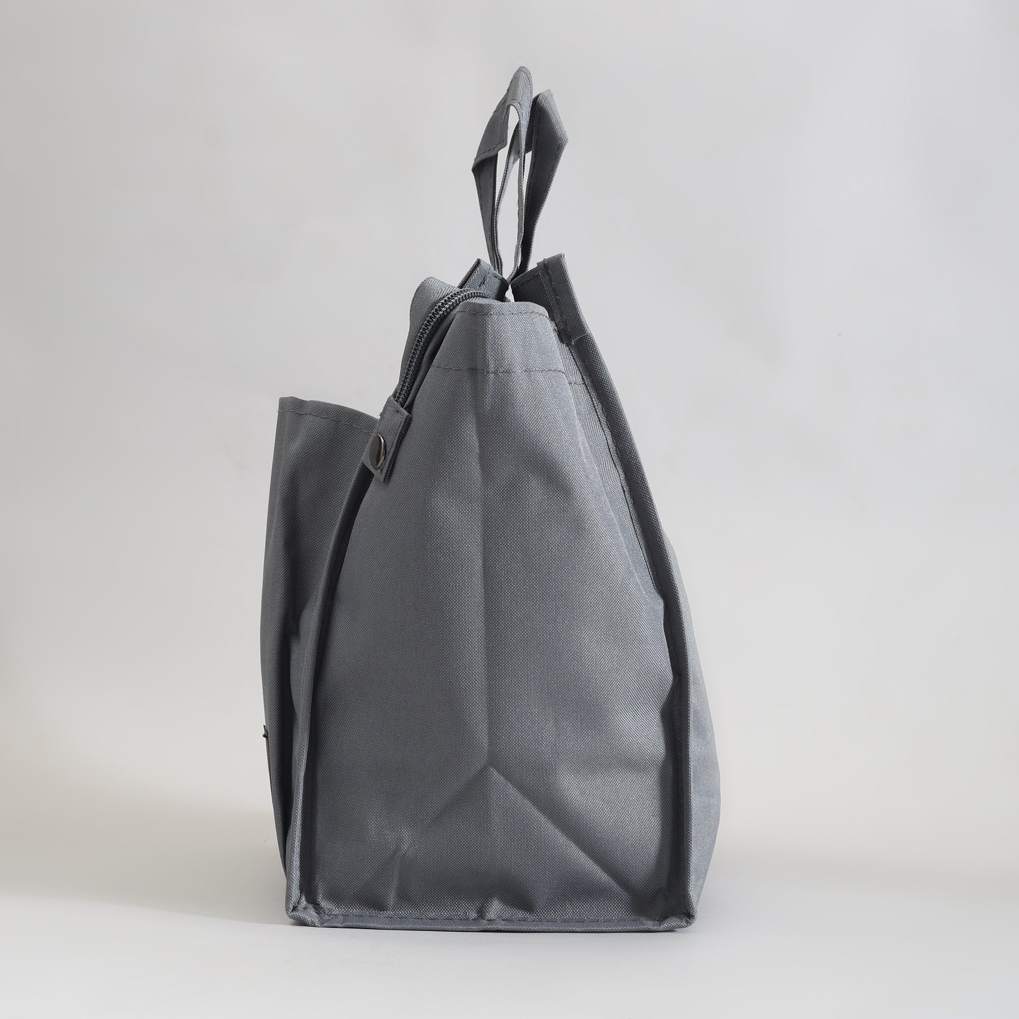 Portable Insulated Lunch Bag - Large Capacity/Grey